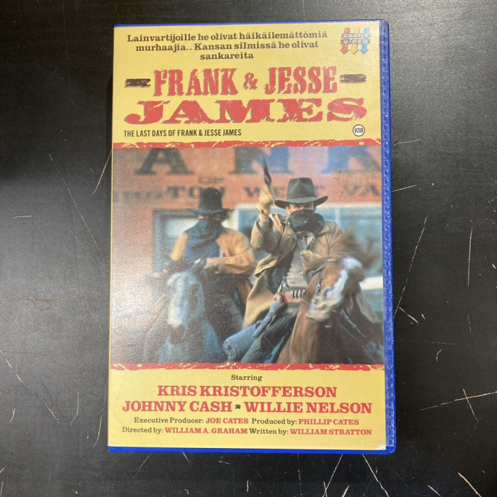 Frank ja Jesse James VHS (VG+/M-) -western-